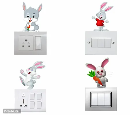 cute rabbits Wall Sticker Standard PVC Vinyl-thumb0