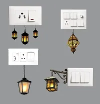 Switch Board Sticker -  Hanging Traditional Lamps Wall Decorative - Switch Panel Stickers-thumb1