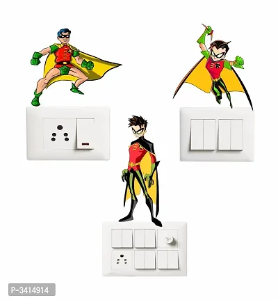 Switch Board Sticker -  Superman  Wall Decorative - Switch Panel Stickers-thumb0