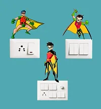 Switch Board Sticker -  Superman  Wall Decorative - Switch Panel Stickers-thumb1