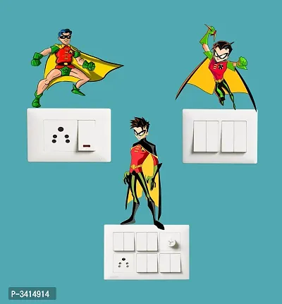 Switch Board Sticker -  Superman  Wall Decorative - Switch Panel Stickers-thumb2