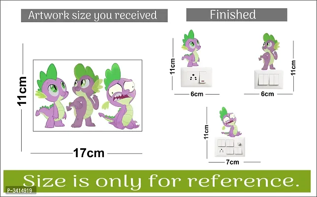 Switch Board Sticker - Decorative Cartoon Dinosaur Wall Decorative - Switch Panel Stickers-thumb3