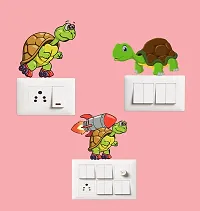 Switch Board Sticker - Decorative Funny Tortoise Wall Decorative - Switch Panel Stickers-thumb1