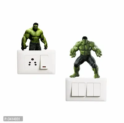 Switch Board Sticker - Decorative Angry Hulk Wall Decorative - Switch Panel Stickers