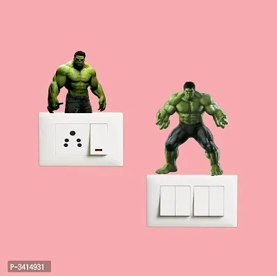 Switch Board Sticker - Decorative Angry Hulk Wall Decorative - Switch Panel Stickers-thumb2