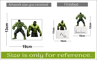 Switch Board Sticker - Decorative Angry Hulk Wall Decorative - Switch Panel Stickers-thumb2