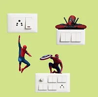 Switch Board Sticker - Decorative Superhero Spiderman Wall Decorative - Switch Panel Stickers-thumb1