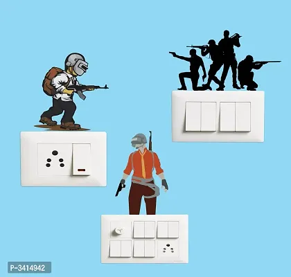 Switch Board Sticker - Decorative PUBG Wall Decorative - Switch Panel Stickers-thumb2