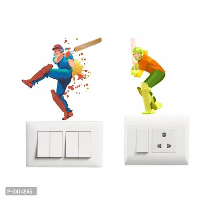 Switch Board Sticker - Decorative A Cricketer Wall Decorative - Switch Panel Stickers