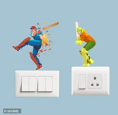 Switch Board Sticker - Decorative A Cricketer Wall Decorative - Switch Panel Stickers-thumb2