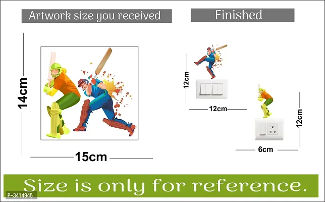 Switch Board Sticker - Decorative A Cricketer Wall Decorative - Switch Panel Stickers-thumb3