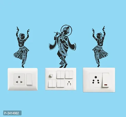 Switch Board Sticker - Decorative Lord Krishna Wall Decorative - Switch Panel Stickers-thumb2