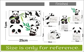 Cute Panda Switch Board Sticker-thumb2