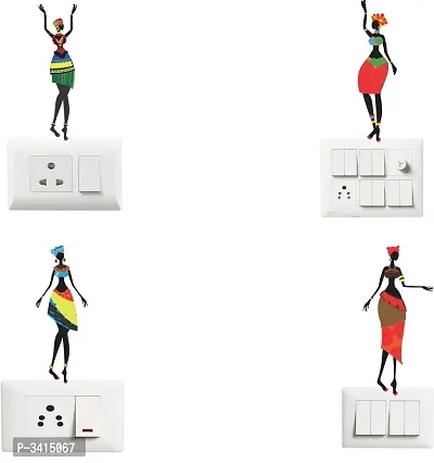 African Lady Switch Board Sticker