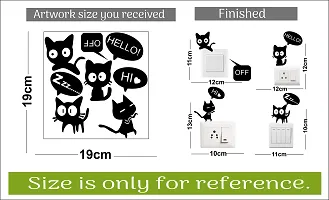 Cute Kitty Switch Board Sticker-thumb2