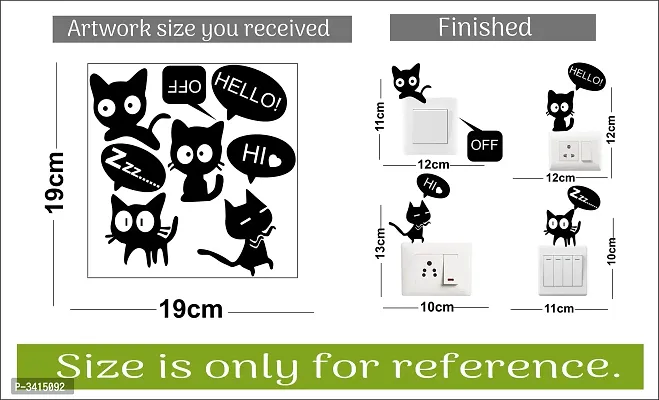 Cute Kitty Switch Board Sticker-thumb3