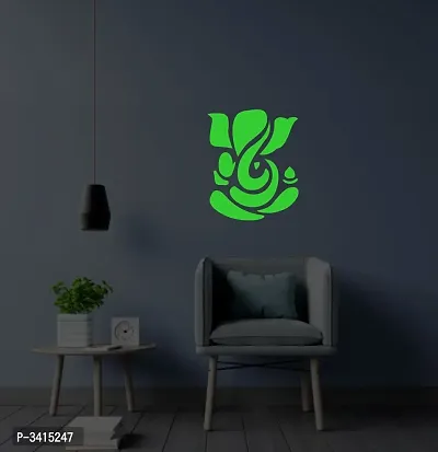 Ganesh ji Night Glow - Radium Glow in The Dark - Night Glowing Wall Stickers-thumb2