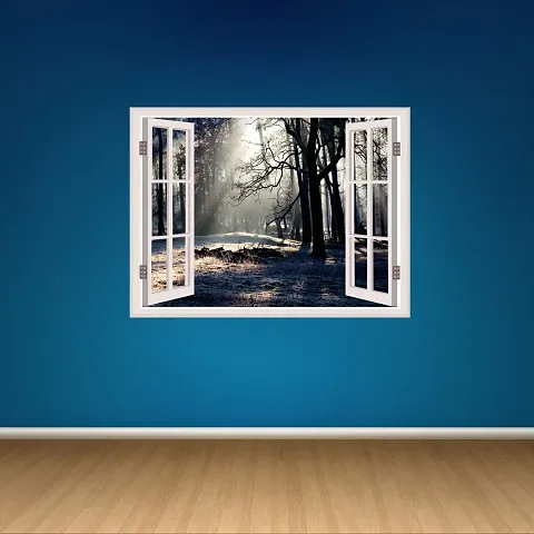 Window Wall Stickers Illusion