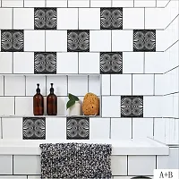 Design Vinyl Oil Proof and Waterproof Self Adhesive Wall Tile Decals Sticker ( 12Cm X 455Cm )-thumb3