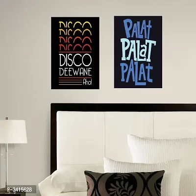 Disco fever and palat poster -  - Design| Set of 2 Posters | Unframed (45 Cm X 30 Cm)-thumb0