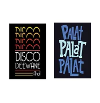 Disco fever and palat poster -  - Design| Set of 2 Posters | Unframed (45 Cm X 30 Cm)-thumb1