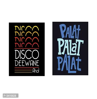 Disco fever and palat poster -  - Design| Set of 2 Posters | Unframed (45 Cm X 30 Cm)-thumb2