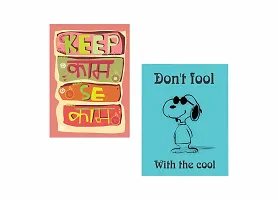 funny and cool   -  - Design| Set of 2 Posters | Unframed (45 Cm X 30 Cm)-thumb1