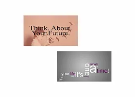 Positive think about Future and time -  - Design| Set of 2 Posters | Unframed (30 Cm X 45 Cm)-thumb1