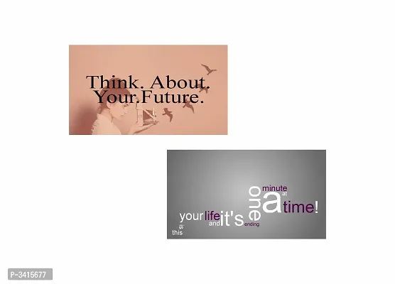 Positive think about Future and time -  - Design| Set of 2 Posters | Unframed (30 Cm X 45 Cm)-thumb2