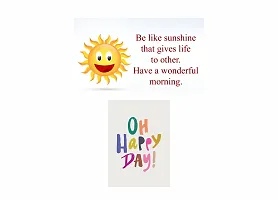 Happy day Quotes -  - Design| Set of 2 Posters | Unframed (45 Cm X 30 Cm)-thumb1