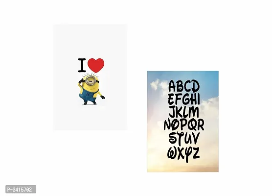 Minions  -  - Design| Set of 2 Posters | Unframed (45 Cm X 30 Cm)-thumb2