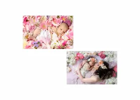 Baby with Mother -  - Design| Set of 2 Posters | Unframed (30 Cm X 45 Cm)-thumb1