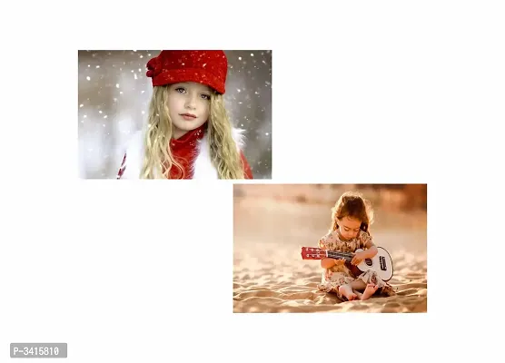 Cute girl -  - Design| Set of 2 Posters | Unframed (30 Cm X 45 Cm)-thumb2