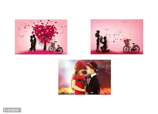 Love is in the Air  -  Design|Set Of 3 Posters | Unframed (30 Cm X 45 Cm)-thumb3