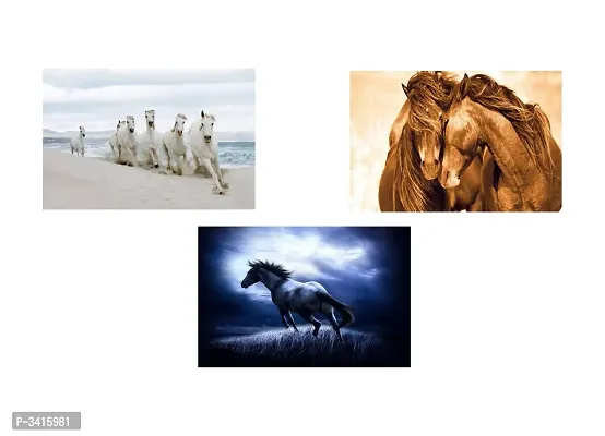 Beautiful Horses -  Design|Set Of 3 Posters | Unframed (30 Cm X 45 Cm)-thumb3