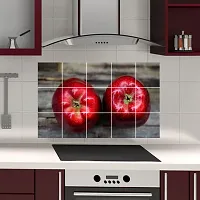 Waterproof Kitchen Apple design  Wallpaper/Wall Sticker Multicolour - Kitchen Wall Coverings Area ( 90Cm X 58Cm )-thumb1