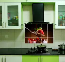 Waterproof Kitchen  Chocolate Strobbery Wallpaper/Wall Sticker Multicolour - Kitchen Wall Coverings Area ( 60Cm X 91Cm )-thumb1