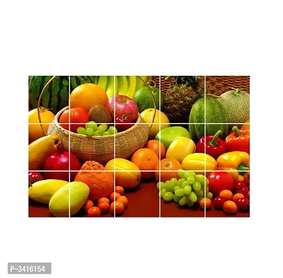 Waterproof Kitchen Veg And Fresh fruits Wallpaper/Wall Sticker Multicolour - Kitchen Wall Coverings Area ( 60Cm X 91Cm )-thumb3