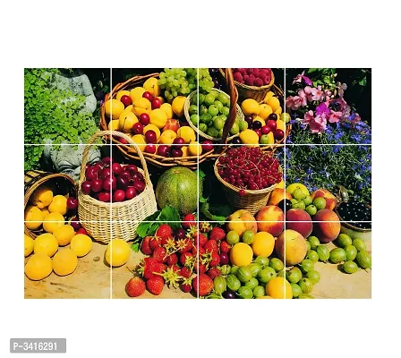 Waterproof Kitchen Fresh fruits wall sticker Wallpaper/Wall Sticker Multicolour - Kitchen Wall Coverings Area (61Cm X92Cm)-thumb3