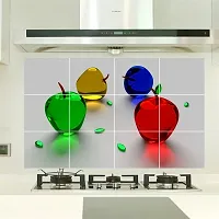 Waterproof Kitchen Beautiful apples wall sticker Wallpaper/Wall Sticker Multicolour - Kitchen Wall Coverings Area (61Cm X92Cm)-thumb1