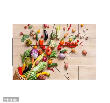 Waterproof Kitchen Vegetables  Wallpaper/Wall Sticker Multicolour - Kitchen Wall Coverings Area (61Cm X92Cm)-thumb3