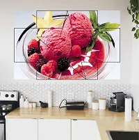 Waterproof Kitchen Fruits ice-cream wall sticker Wallpaper/Wall Sticker Multicolour - Kitchen Wall Coverings Area (61Cm X92Cm)-thumb1