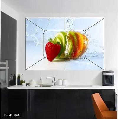 Waterproof Kitchen Fruits Wallpaper/Wall Sticker Multicolour - Kitchen Wall Coverings Area (61Cm X92Cm)-thumb2