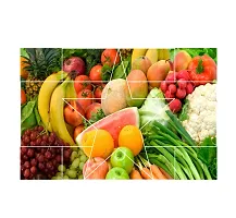 Waterproof Kitchen Healty fruits wall sticker Wallpaper/Wall Sticker Multicolour - Kitchen Wall Coverings Area (61Cm X92Cm)-thumb2