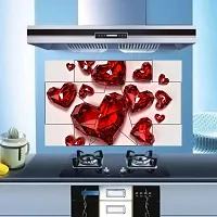 Waterproof Kitchen Crystal hearts wall sticker Wallpaper/Wall Sticker Multicolour - Kitchen Wall Coverings Area (61Cm X92Cm)-thumb1