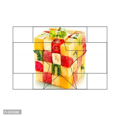 Waterproof Kitchen Fruit cube wall sticker Wallpaper/Wall Sticker Multicolour - Kitchen Wall Coverings Area (61Cm X92Cm)-thumb3