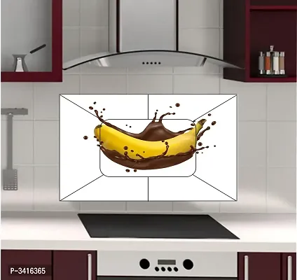 Waterproof Kitchen Banana with chocolate wall sticker Wallpaper/Wall Sticker Multicolour - Kitchen Wall Coverings Area (61Cm X92Cm)