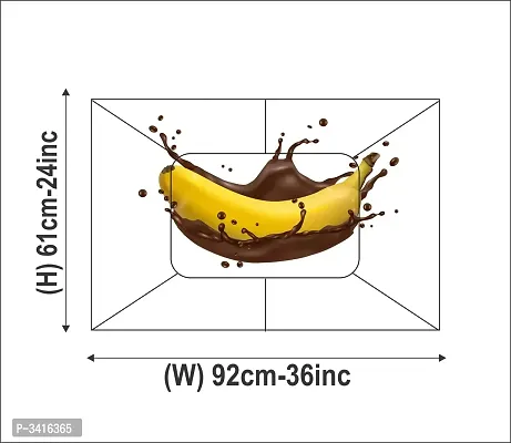 Waterproof Kitchen Banana with chocolate wall sticker Wallpaper/Wall Sticker Multicolour - Kitchen Wall Coverings Area (61Cm X92Cm)-thumb4