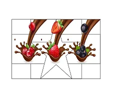 Waterproof Kitchen Chocolaty fruits wall sticker Wallpaper/Wall Sticker Multicolour - Kitchen Wall Coverings Area (61Cm X92Cm)-thumb2