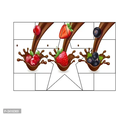 Waterproof Kitchen Chocolaty fruits wall sticker Wallpaper/Wall Sticker Multicolour - Kitchen Wall Coverings Area (61Cm X92Cm)-thumb3